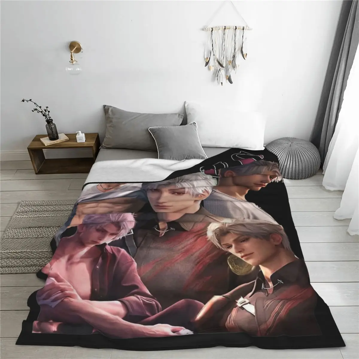 Vintage Sylus Bootleg Style Love And Deepspace Blankets Fleece Winter Lightweight Throw Blankets for Sofa Car Plush Thin Quilt