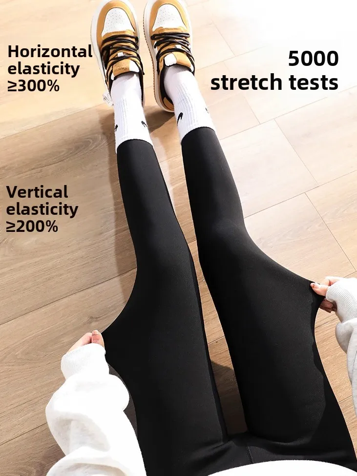   Pessoa cintura alta sl arca pele calças de yoga feminino fitn spor quente thiened cordeiro veludo outono inverno