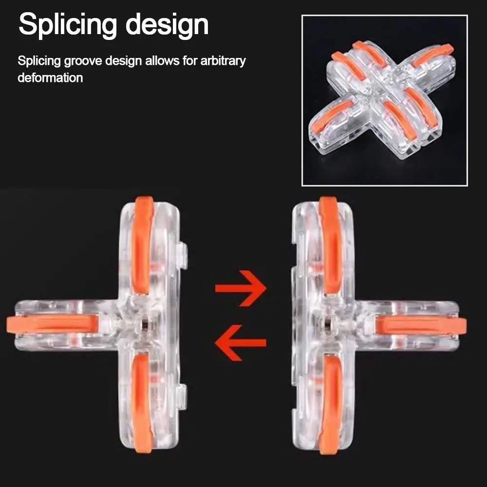 T Type Quick Terminal Block Mini Universal Compact Compact Splice Electrical Connectors Push-in Terminal Blocks Electrical