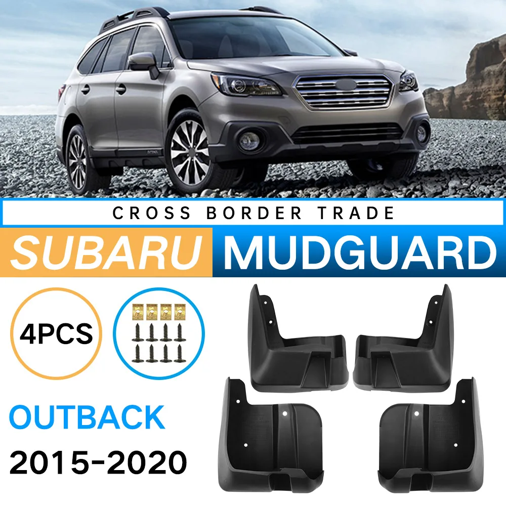 4 Piezas de Guardabarros ABS Especiales para SUBARU OUTBACK 2015-2023, Delanteros y Traseros, Antisalpicaduras, Accesorios Exteriores para Auto