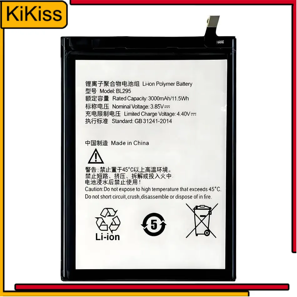 

High-Capacity For Lenovo K5S L38031 BL295 Mobile Phone Battery Good Low-Temperature Performance 3000Mah