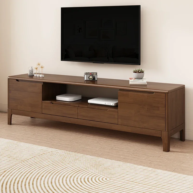 Nordic Entertainment Tv Stand Bedroom Cabinet Minimalist Universal Tv Stand Home Walnut Mueble Para Televisor Furniture