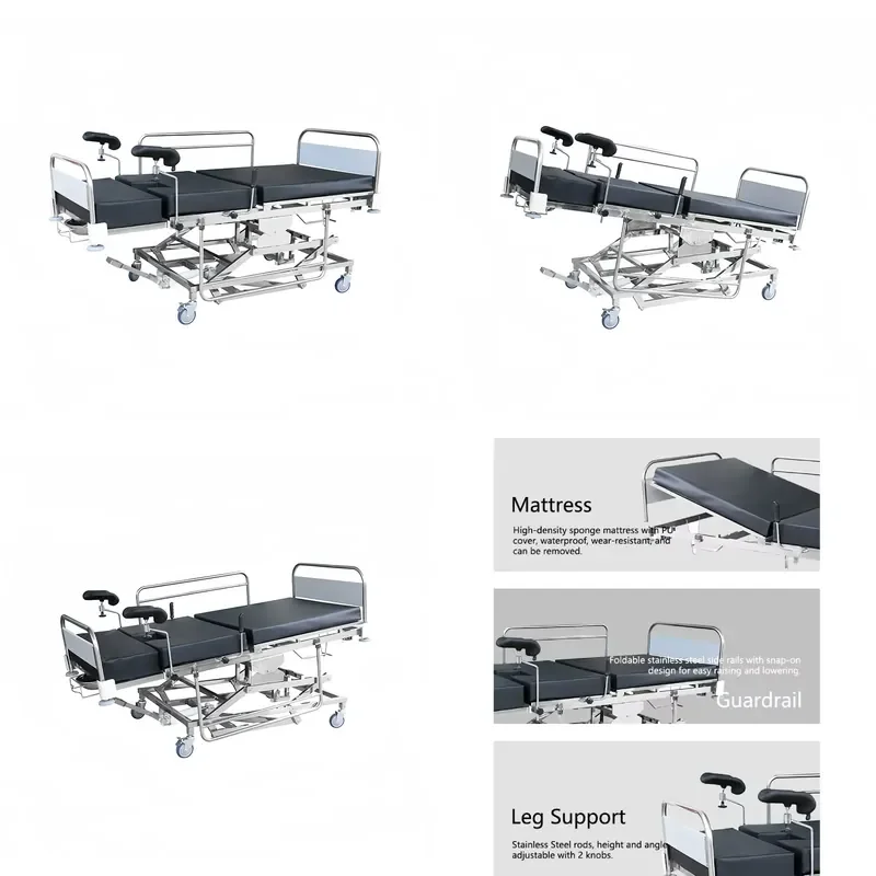 Manual Hydraulic LDR Operating Bed Multifunctional Obstetric Delivery Bed for Hospital Delivery Room ISO Certified Factory
