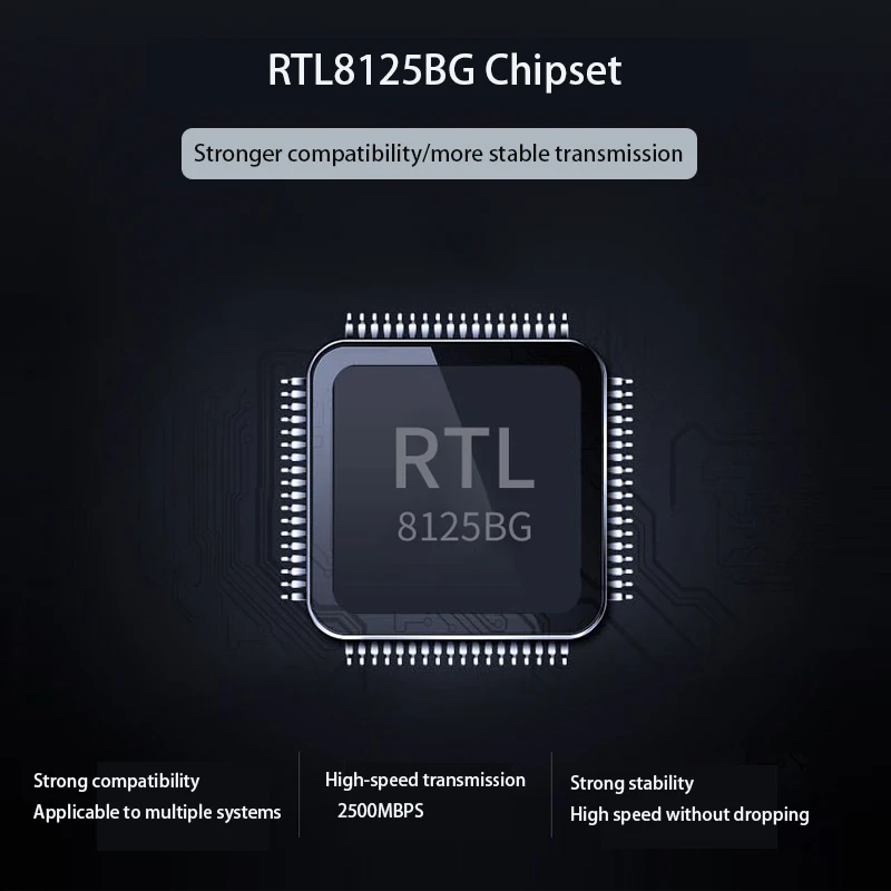 Dành Cho Máy Tính Để Bàn Ethernet 2.5G Gigabit Mini PCIe Điện Cổng Mạng Máy Tính Cạnh Tranh RJ-45 LAN Adapter