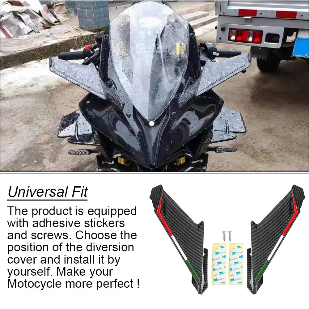 

Motorcycle Wing Aerodynamic Rotatable Aluminum Alloy Side Mirrors Motorcycle Universal Accessories Tricolor Decoration Mirror