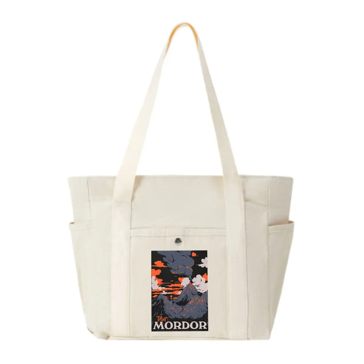 

Повседневная холщовая сумка с тематическим дизайном Visit Mordor Art, женская базовая винтажная рабочая сумка для поездок на работу