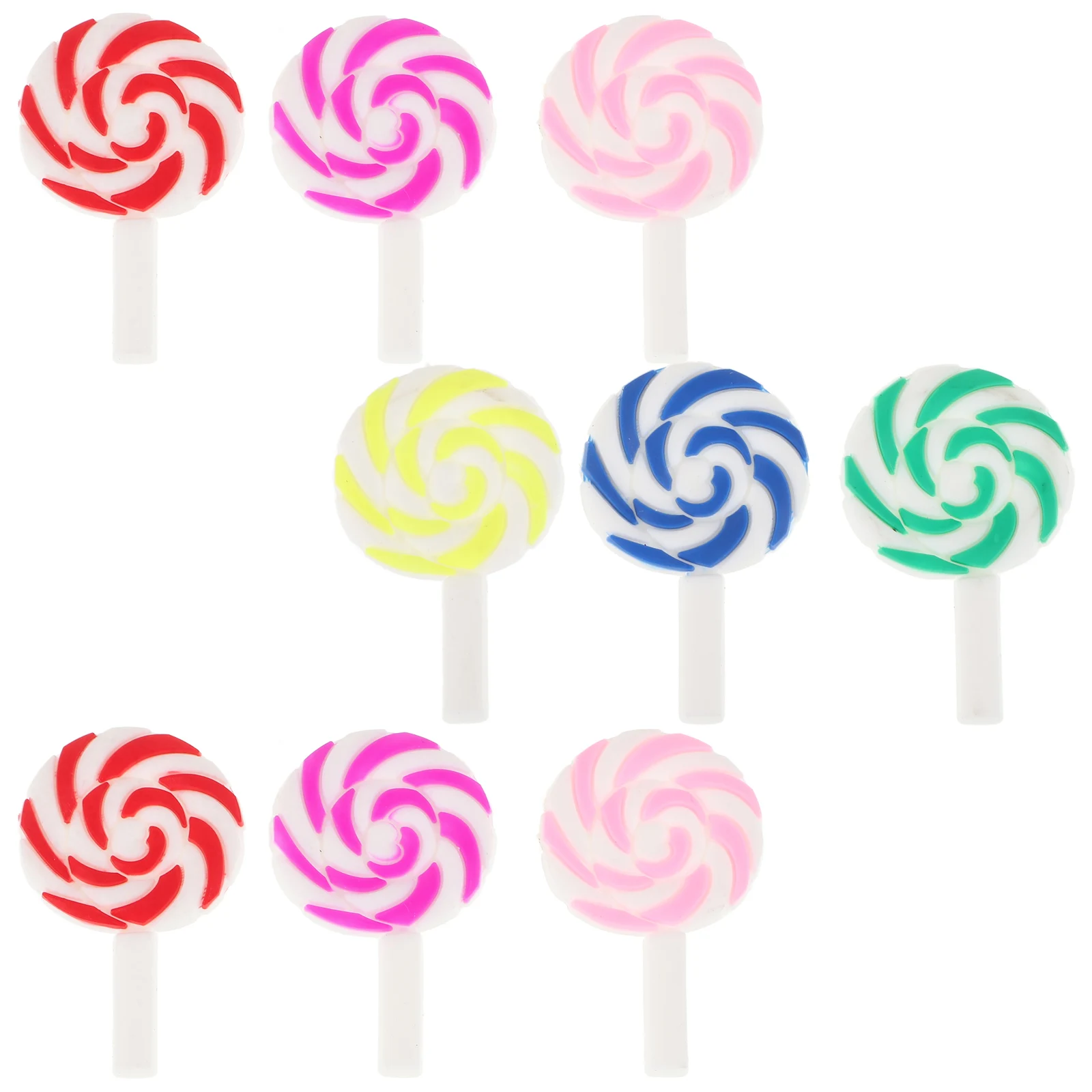 36 szt. Materiały DIY do szkolnych prac plastycznych, dekoracje na lizaki, kolorowe akcesoria z gliny, zaślepki do telefonu, ozdoby do cukierków