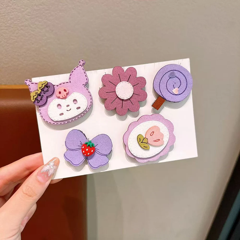 

Наклейки для волос с героями мультфильмов Sanrio, детские волшебные палочки для волос, женская модель, аксессуары для волос, сказочные полоски в стиле принцессы