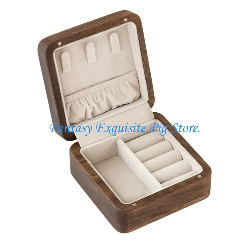 

Коробка для хранения ожерелья Элегантный дорожный футляр для ювелирных изделий Портативный держатель ожерелья