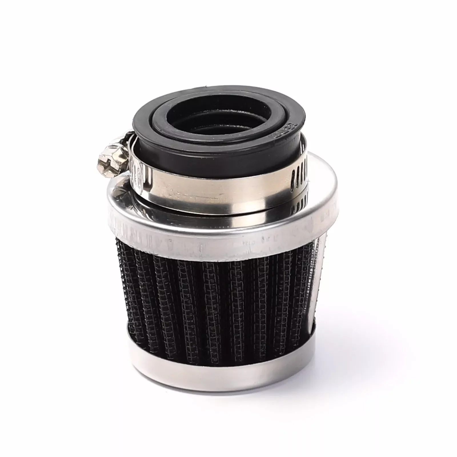 Universal 28mm Pod Air Filter Chrome For CRF50 Pit Mini Moped Bike Go Kart