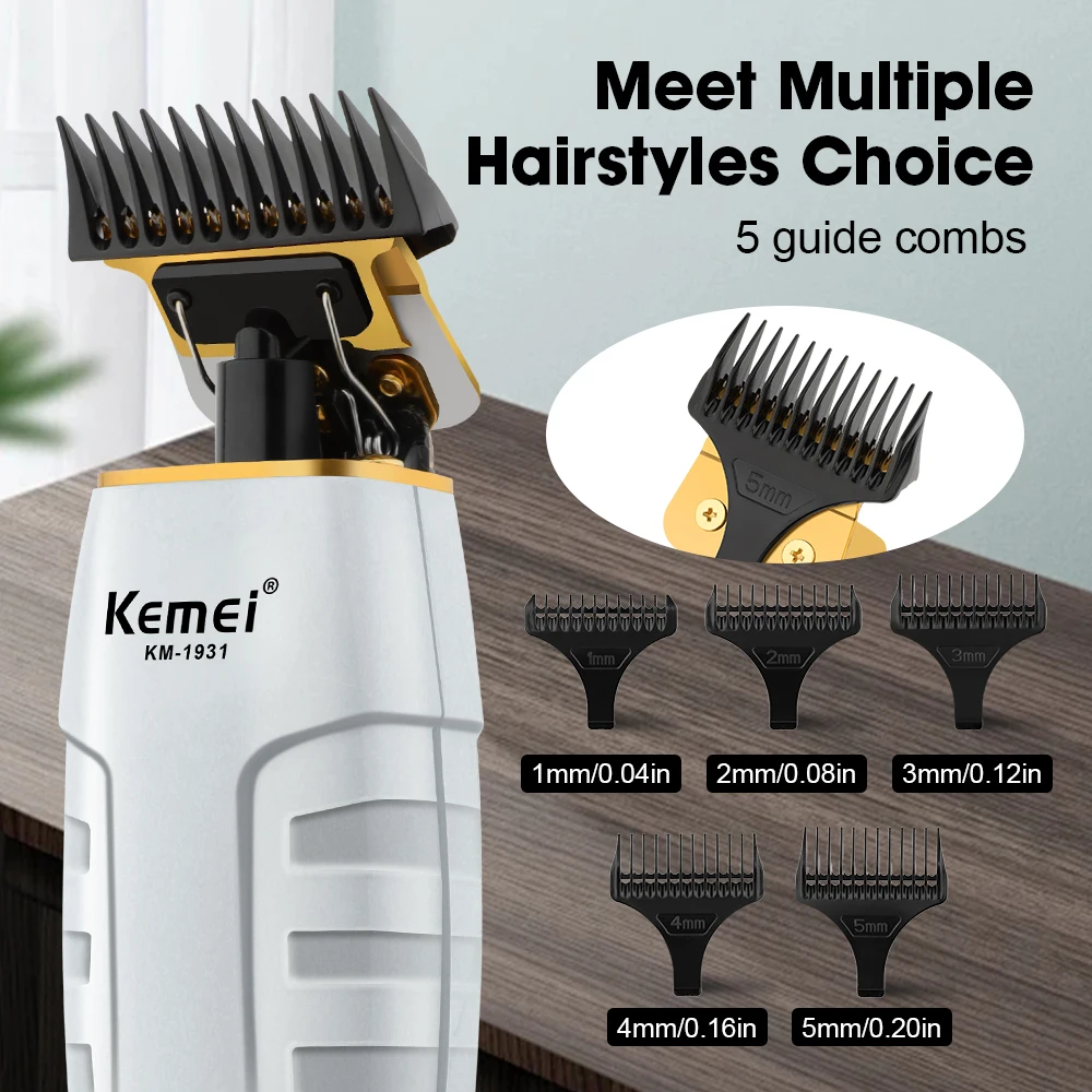 kemei Trimmer Hair cutting machine professional Barber shop KM-1931 machines gift hair clipper Electric Hair Trimmer For Men