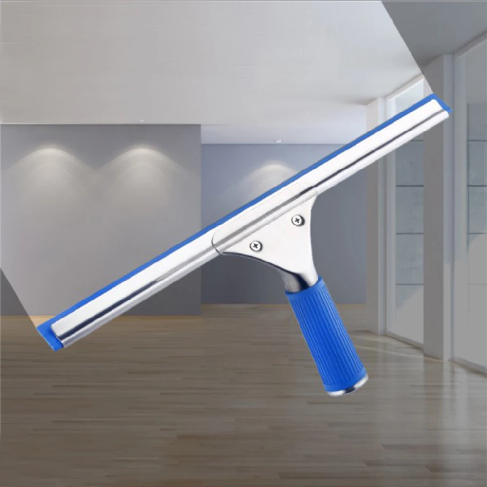 

15/25/35/45cm Blue Window Glass Cleaning Squeegee Blade Wiper Cleaner Home Shower Bathroom B53B