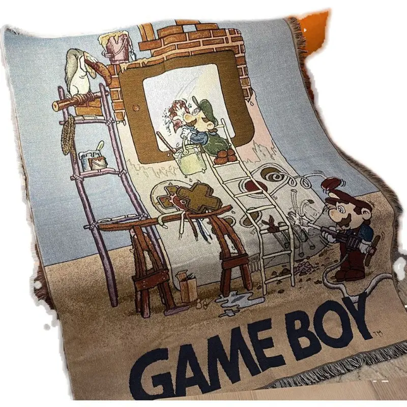 Sofa Blanket Casual Blanket Anime Style For Bed Sofa Towel Single Full Cover Sofa Blanket, Winter Picnic Cushion Anime Blanket - Image 5