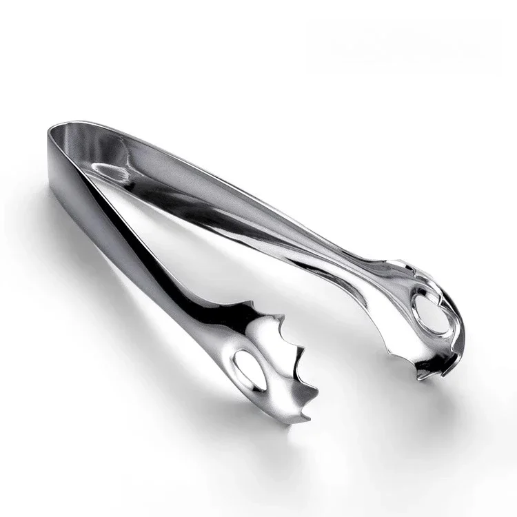 High-end 304 stainless steel ice clip ice cube ice clip non-slip small sugar clip food tweezers
