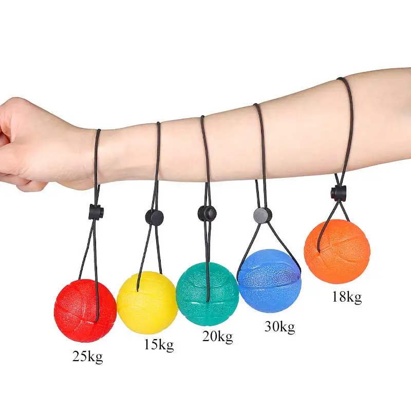 5 قطعة/حزمة اليد سترينجر الكرة مع حزام لينة متوسطة وثابتة ممارسة المدرب لإعادة التأهيل التهاب المفاصل القلب نفق الإجهاد