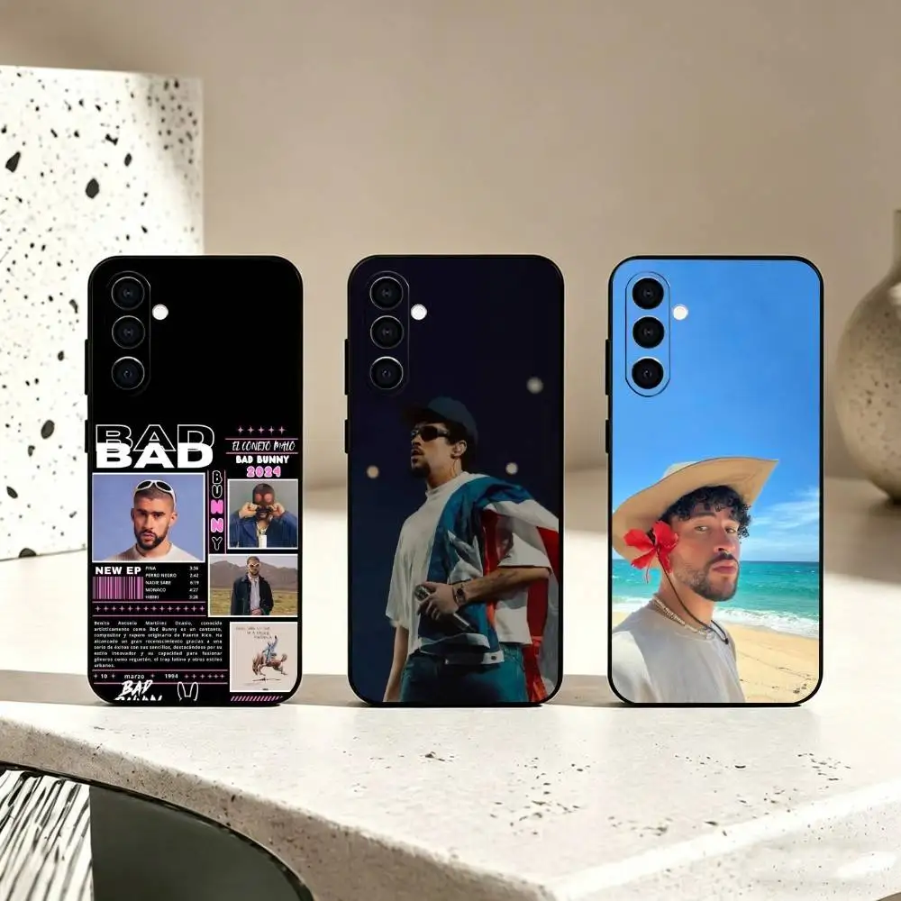 S-Singer Bad Bunny Un Verano Sin Ti Phone Case For Samsung Galaxy A73,A72,A71,A70,A53,A52,A51,Soft Silicone Black Cover