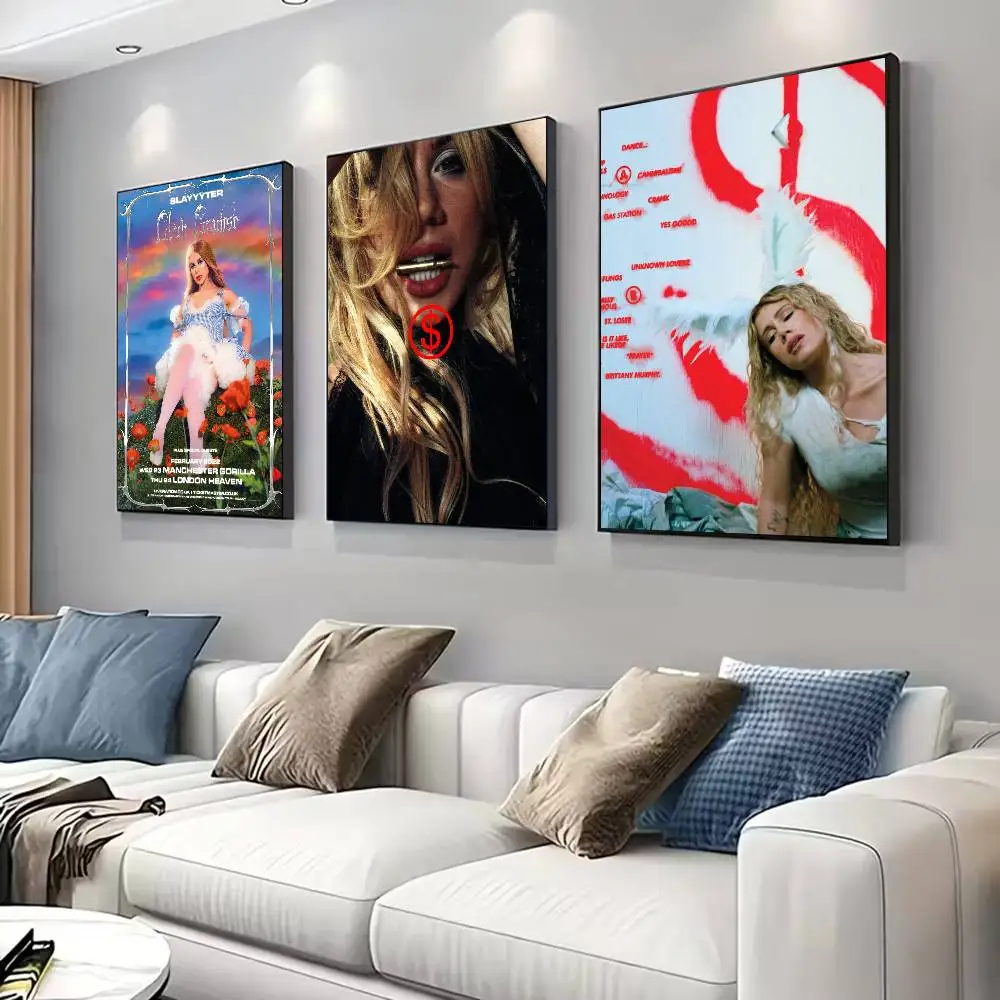 S-Slayyyter Rapper Poster for Modern Decor in Home Offices, Bedrooms, Living Rooms, Kitchens, Bathrooms.