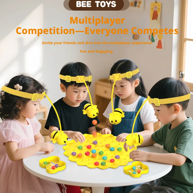

Little Bumblebee Multifunctional Board Game Puzzle Fishing Toys Interactive Educational Toys For Kids Christmas Gift Family Game