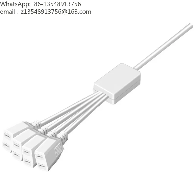 Multi Output Splitter Power Cord with Female Connector 1 in 2/3/4 Out Wire for Home Security Installation 10 Pieces Price