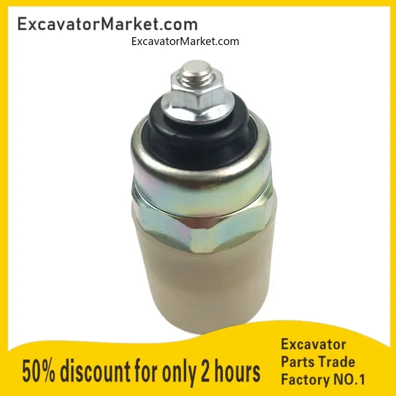 

Excavator Spare For Isuzu CumminsB3.3IvecoVEDiesel pump stall solenoid valve control switch12V24V Excavator Parts
