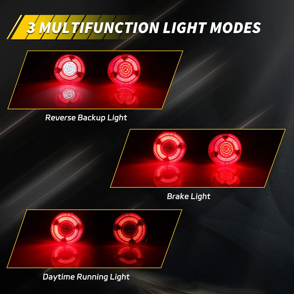 4 قطعة المصد الخلفي DRL ضوء الفرامل ضوء الذيل ضوء احتياطية ضوء عكس الضوء ث/LED ل 1972 شيفروليه شيفيل ماليبو SS لا لمبة #3