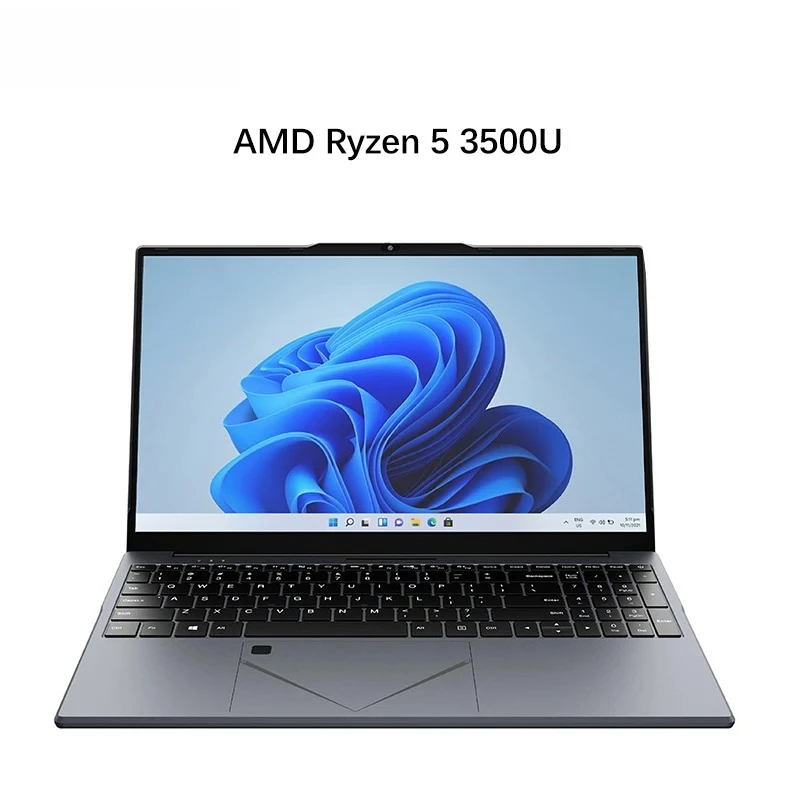 Tela IPS de 15,6 polegadas AMD Ryzen ™   5 3500U Gaming Laptop DDR4 MAX 32GB 2 * SSD Windows11 Notebook de impressão digital WiFi 5