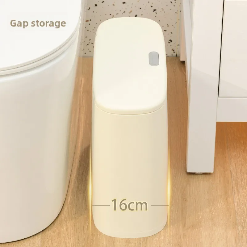 Toilet Crack Trash Can Household Corner High Value Elastic Cover Trash Cans Мусорное Ведро Ведро Прямоугольное Garbage Bin Bins