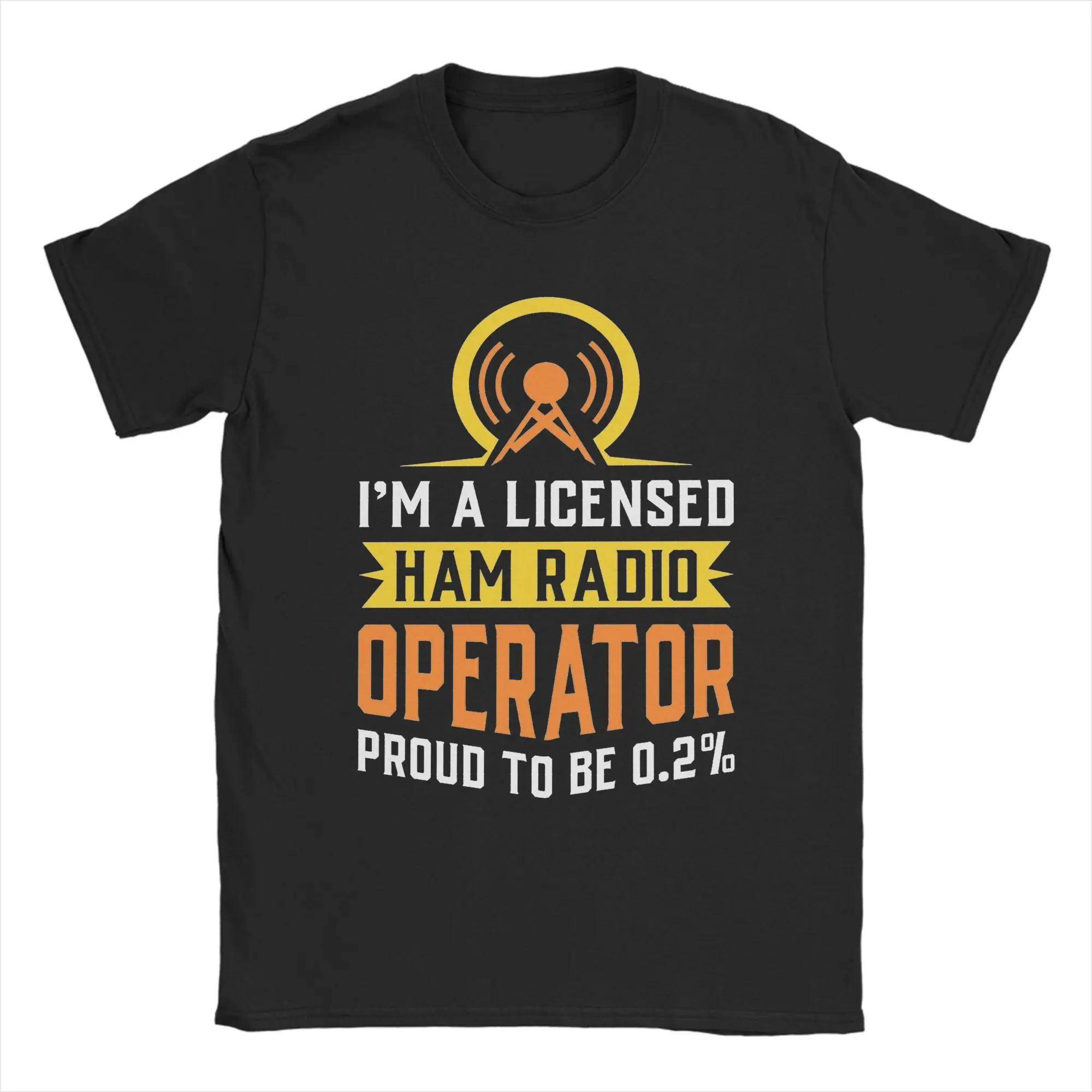 Harajuku Ham Radio Operator T-Shirt Men's Crewneck Short Sleeve Clothing  Cotton Summer TopsTops