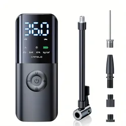 Electric Tire Inflator Air Compressor 4000mAh Car Tire Pump Tire Inflator With LED Light Car Motorcycle Bicycle Ball Football