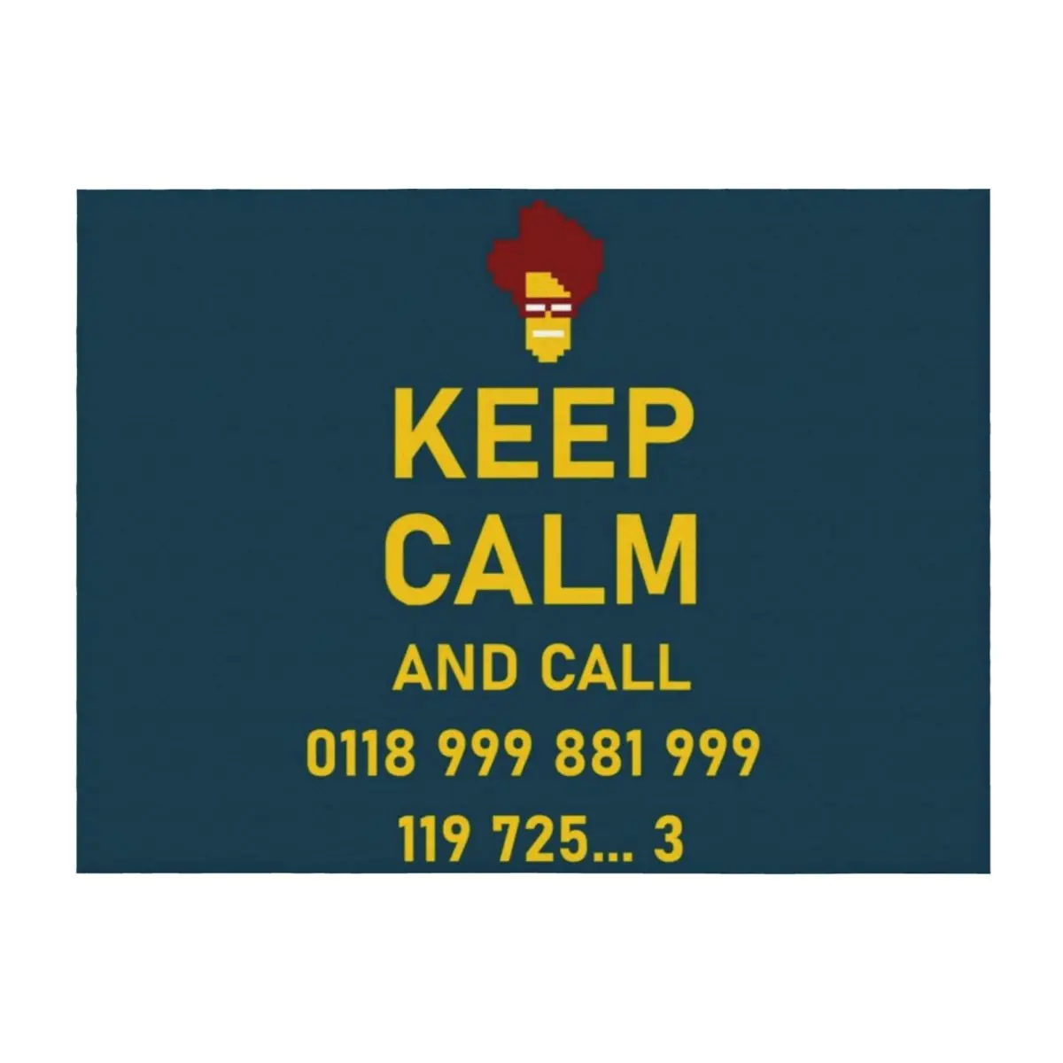 

KEEP CALM and call 0118 999 881 999 119 725... 3 IT CROWD Throw Blanket Fashion Sofas bed plaid Single Beautifuls Blankets
