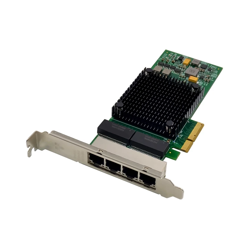 I350-T4 PCI-E X4 Gigabit Server Network Card Four-Port RJ45 Gigabit Industrial Vision Server Network Card Easy To Use