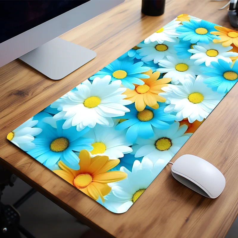 

Vibrant Daisy Delight Mouse Pad HD Desk Mat for Home Office Non-Slip Rubber Base Perfect for Friends Teens Girlfriend Boyfriend