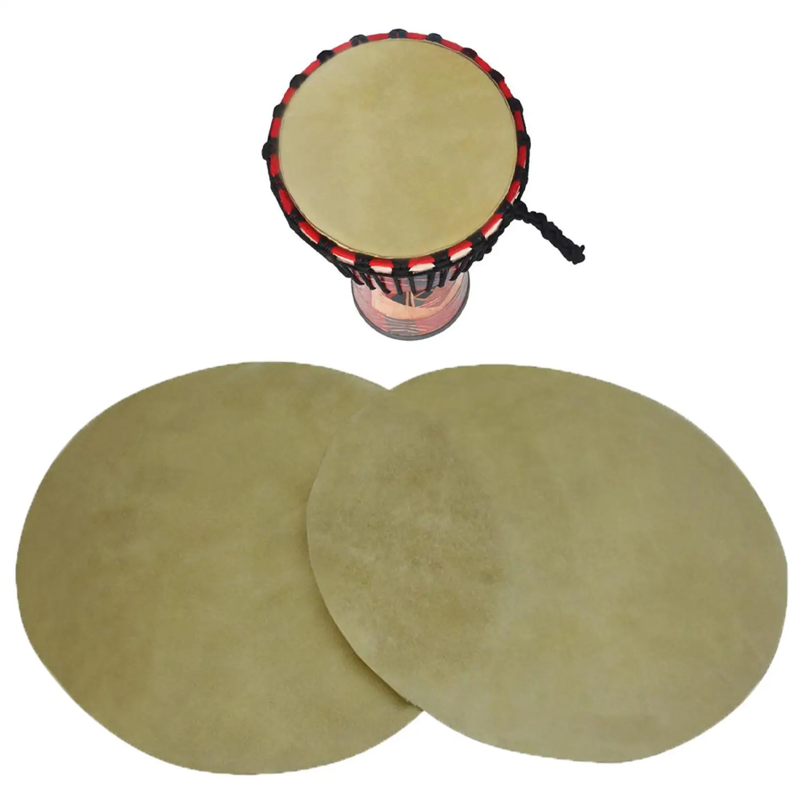 Faux Buffalo Leather Drum Head Skin for Konka Drum African Drum Bongo Drum Natural Pure Goat Leather Drum Cover