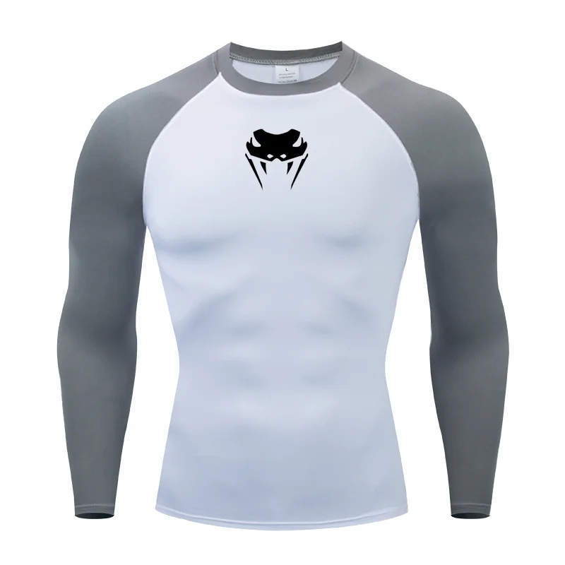 Camiseta deportiva de compresión para hombre, Top de manga corta, medias, secado rápido, transpirable, boxeo, Jujitsu, Camping, MMA, Rashguard