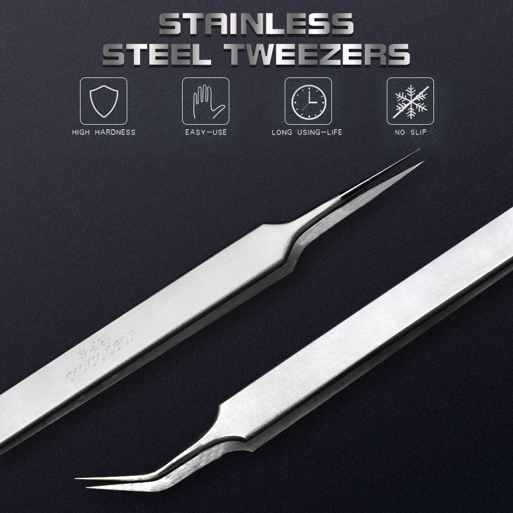 MECHANIC Pinza Industrial Ultra-Precisa Anti-estática de Acero Inoxidable Magnético Juego de Herramientas Manuales para Reparación Electrónica PCB