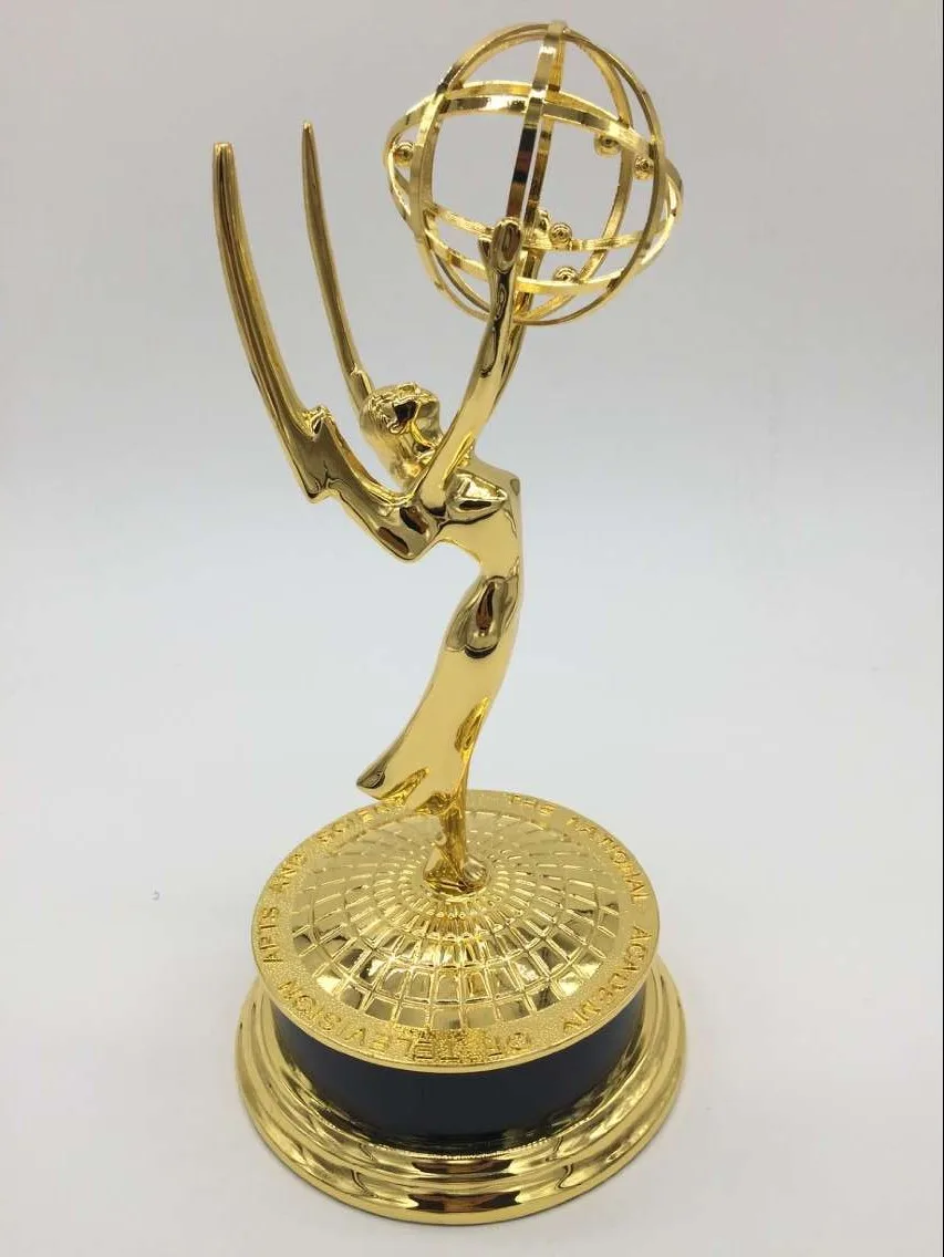free print    28CM  Metal Emmy Trophy Factory Directly Sales Emmy trophy Academy Award of Merit Free DHL shipment Christmas gift