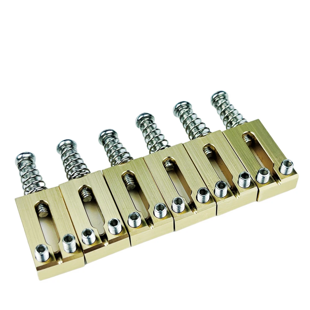 1 Set Electric Guitar Tremolo Bridge Brass Saddles 10.5MM/10.8MM For ST TL Style Guitar Parts [Made in Korea]