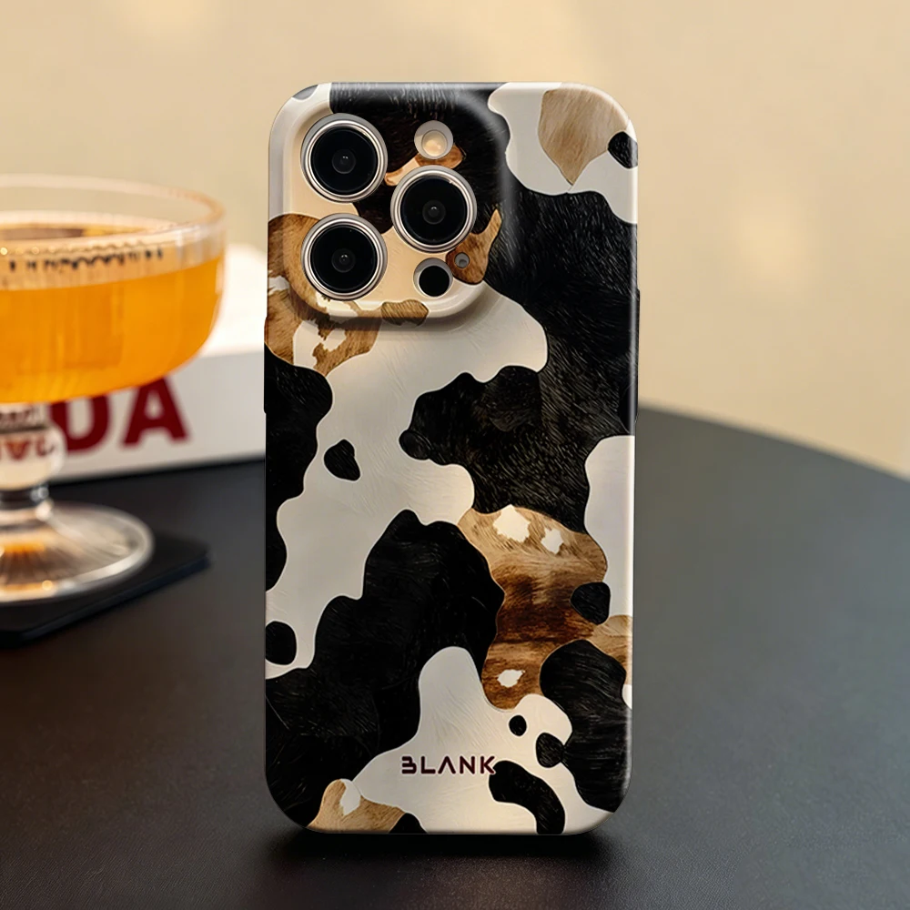 Mocha Cow Print For iPhone 17 - Phone Case Blank Print review and price