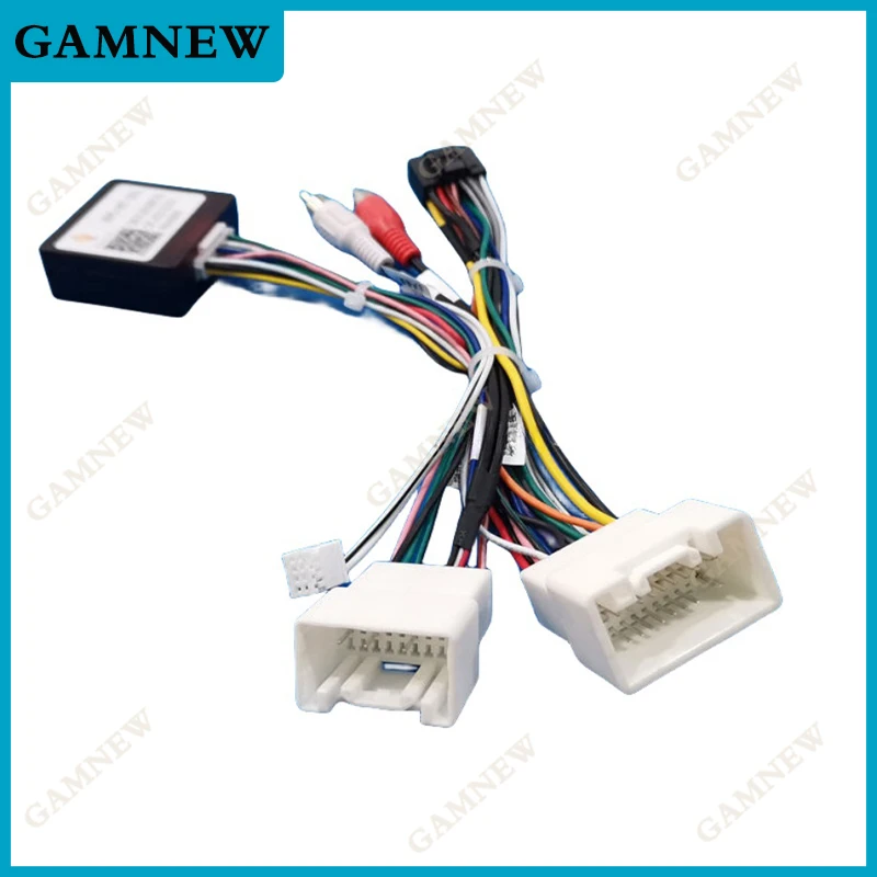 

16Pin Car Wiring Harness Adapter Canbus Box Decoder For Mitsubishi Pajero V97 V73 V60 Outlander Android Power Cable