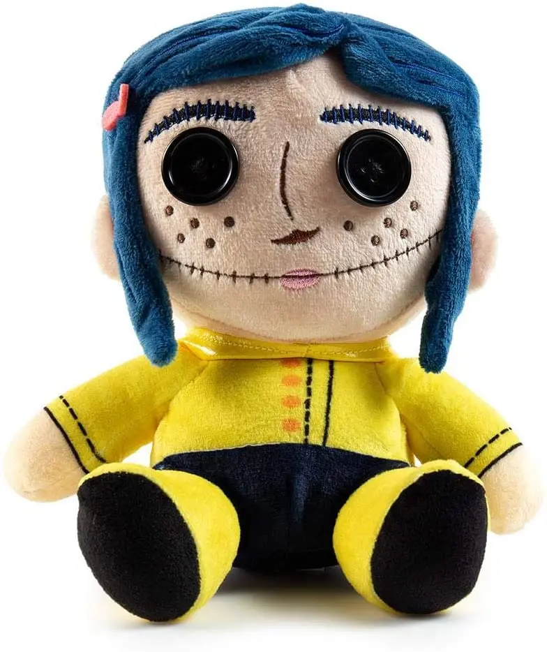 New Cartoon Coraline Button Eyes Halloween Plush For Girls Kids Stuffed Toys Children 20CM