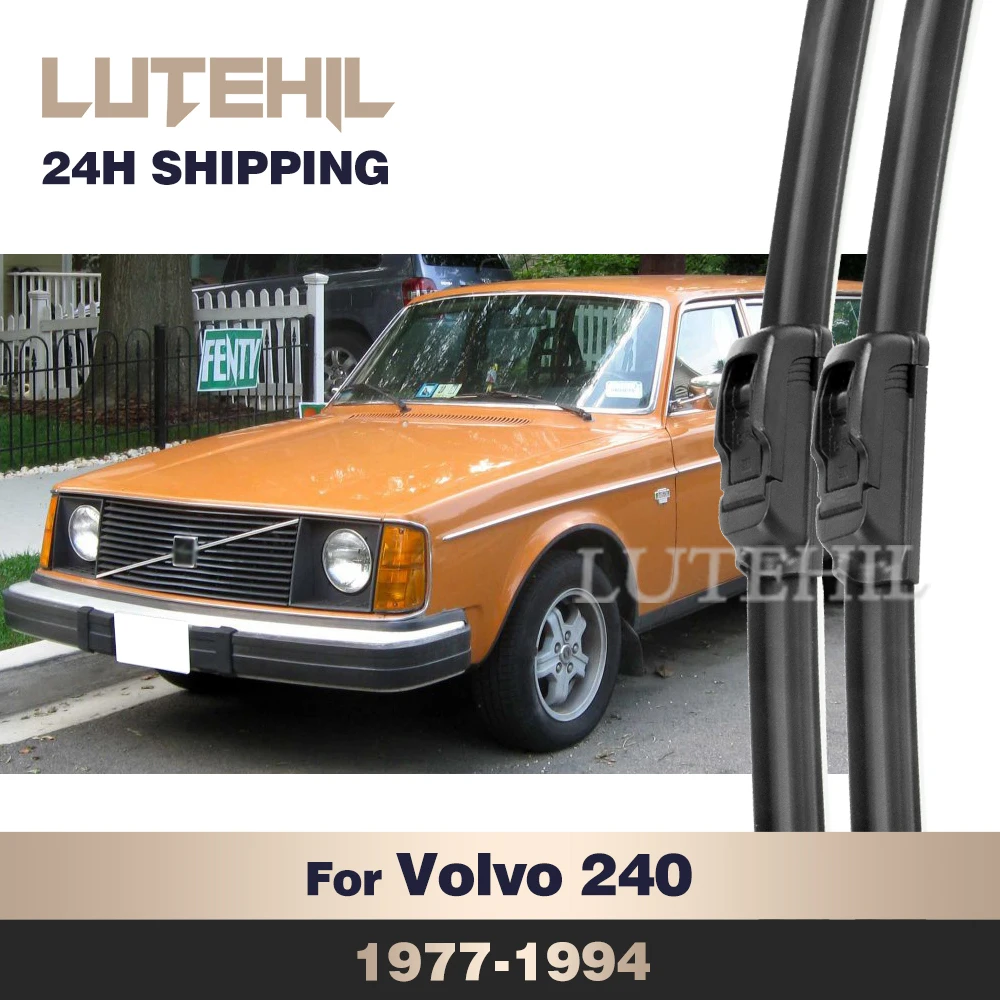 

LUTEHIL Wiper For Volvo 240 1977-1994 1988 1989 1990 1991 1992 1993 Front Wiper Blades Windshield Windscreen Window Brush 16"16"