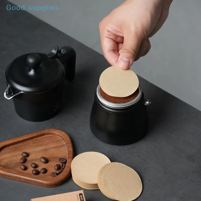 ورق فلتر القهوة، 100 قطعة، مقاس 51/53/58 مم، شاشة عفريت، لآلات الإسبريسو Portafilter من Delonghi & Breville