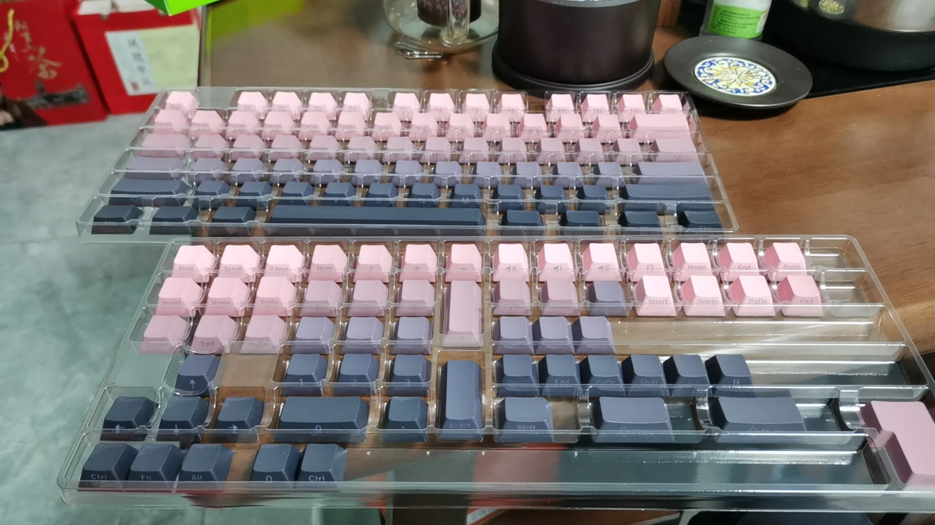 PBT Keycaps Side Print Keycap Set Double Shot Shine Through Custom Keycaps Cherry Profile For Mechanical Keyboard Keycap