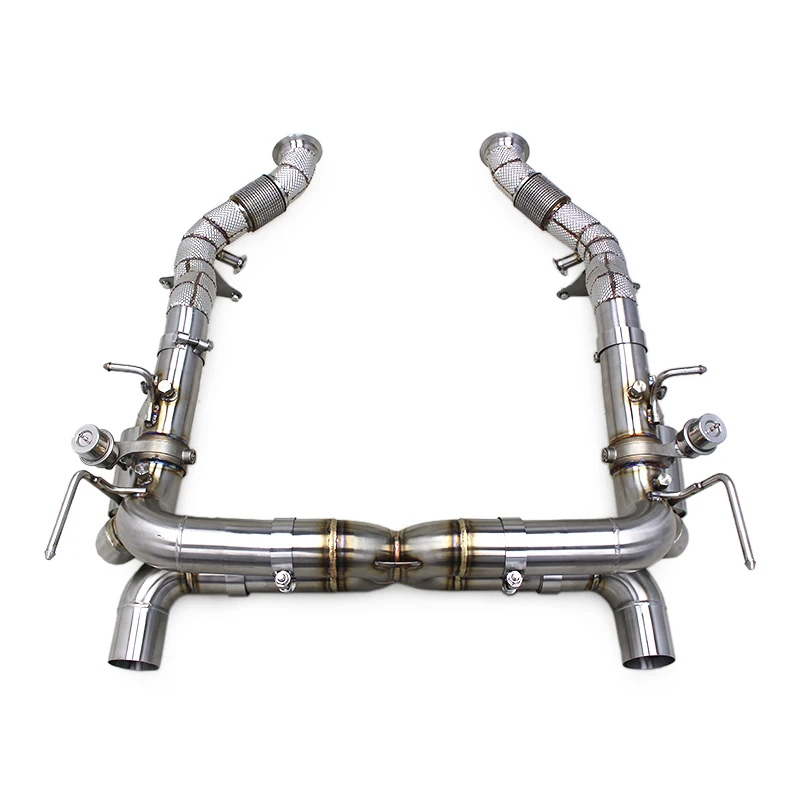 

Race Sport Full Exhaust System For Ferrari F8 Spider/Tributo V8 3.9T 2019+ X Pipe Muffler OEM Valved Catback Straight Downpipe