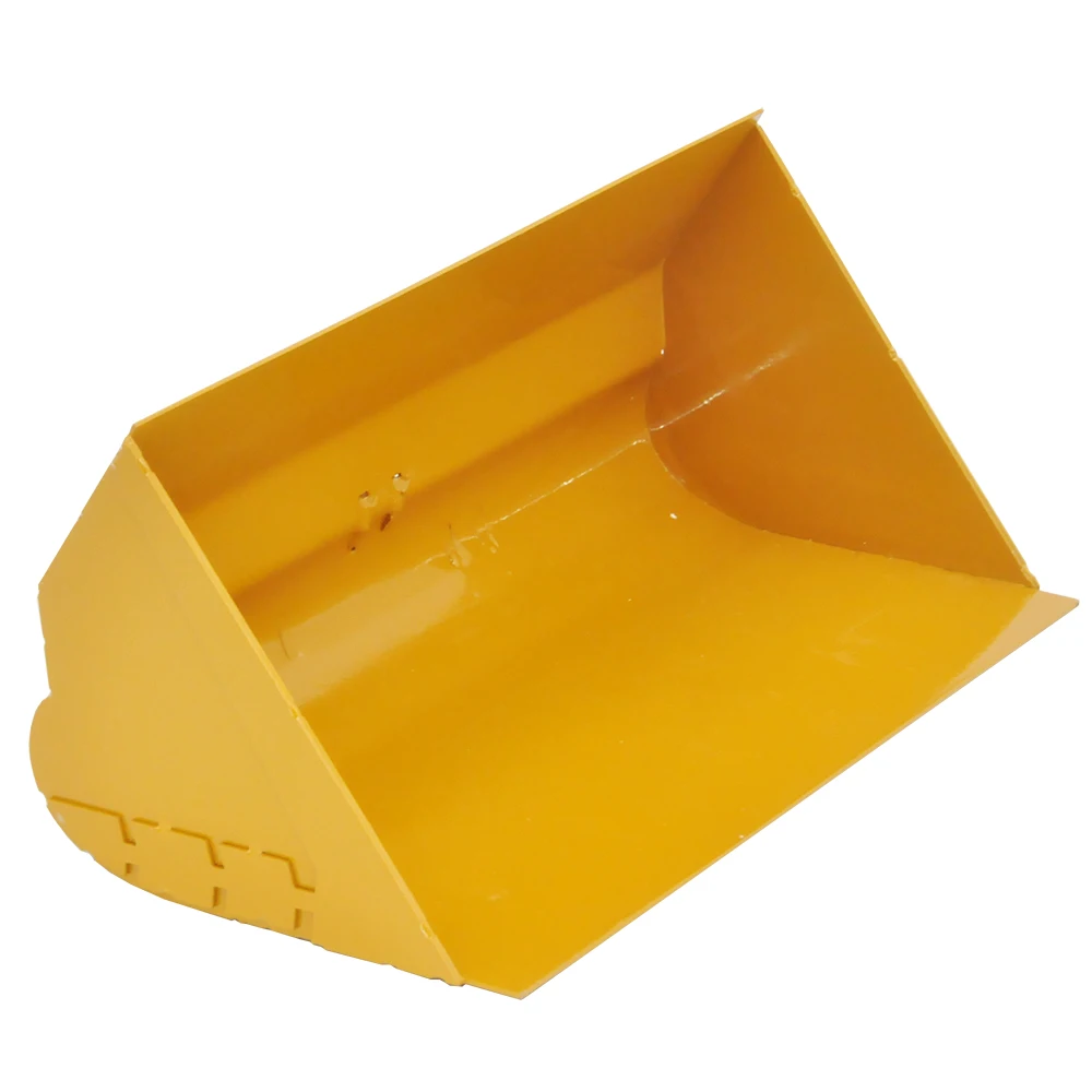 HUINA 583 Metal Flat Grading Bucket with Quick Hitch Connector For 1583 Wheel Loader Bigger than Orignal Side Tipper Bucket