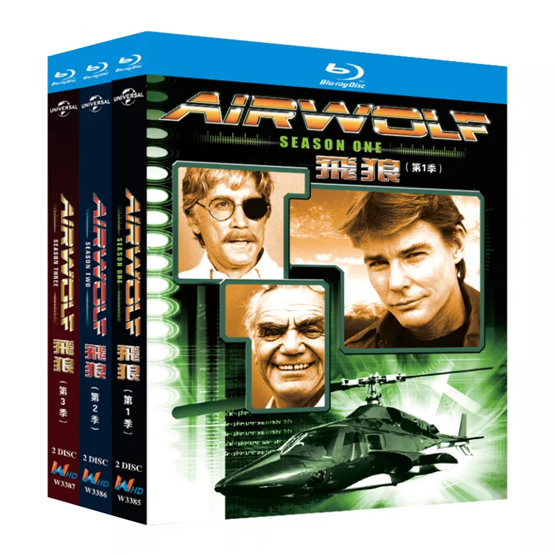 

Blu-ray Ultra HD TV Series Airwolf Seasons 1–3 Box Set with English and Traditional Chinese Subtitles