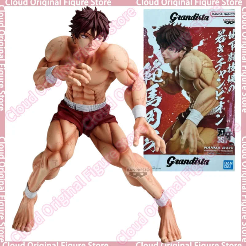 In Stock 100% Original BANDAI BANPRESTO Grandista BAKI HANMA Anime Figure Collectible Model Toys