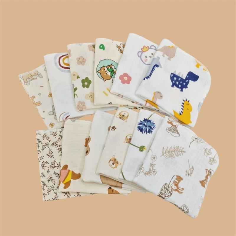 Cotton Towel Newborn Baby Items 4 Layer Muslin Baby Bibs Handkerchief Soft Saliva Towel Feeding Burp Cloths