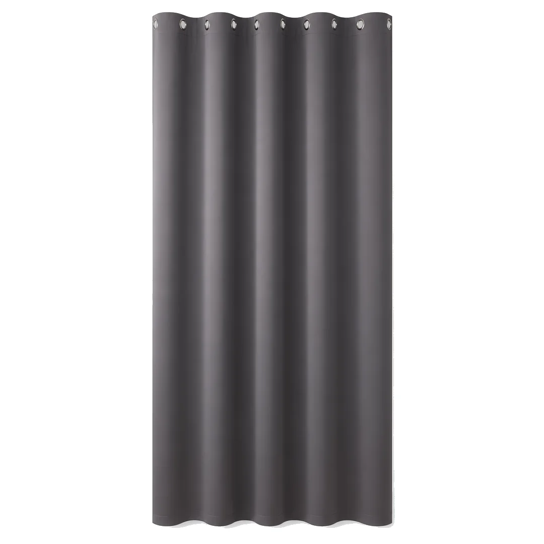 2pcs Doorway Curtain for Closets Without Doors - 52 x 84 Inch 1 Panel Dark Grey Thermal Insulated Privacy Blackout Curtain for French Door Hallway