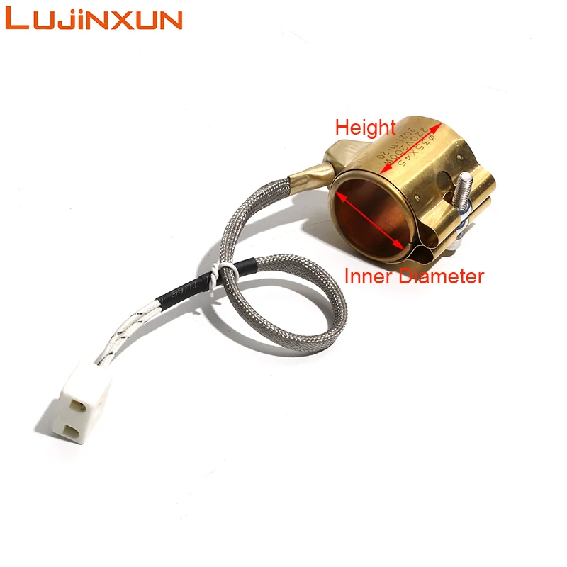 LUJINXUN مغلق بالكامل النحاس التدفئة حلقة حقن صب آلة فوهة قالب الهواء سخان الفرقة الكهربائية 220 فولت قبول مخصص